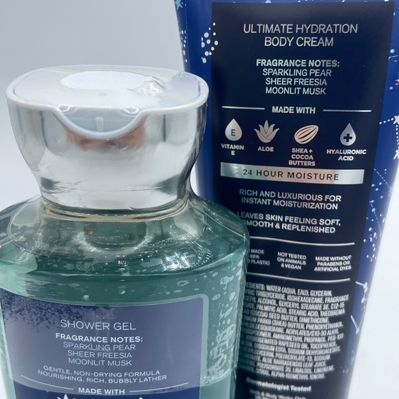 NEW! BATH BODY WORKS Shower Gel Ultimate Hydration Body Cream SAPPHIRE MOON $30 - Picture 7 of 9